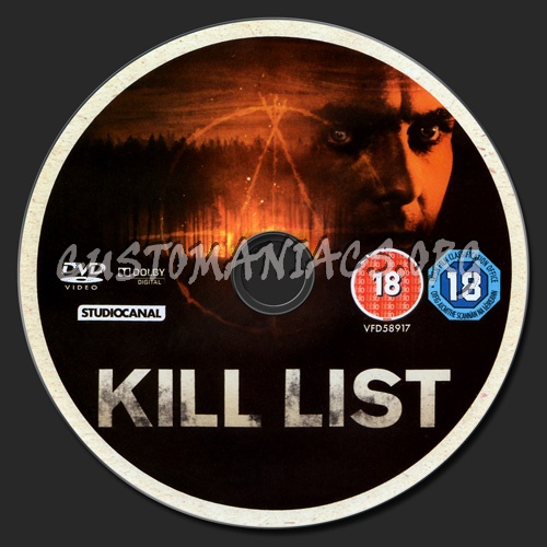 Kill List dvd label