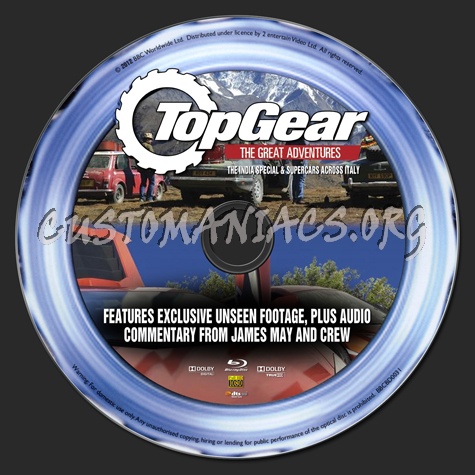 Top Gear Great Adventures 5 blu-ray label