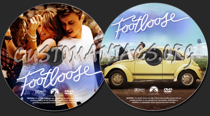 Footloose dvd label