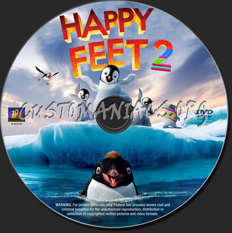 Happy Feet 2 dvd label