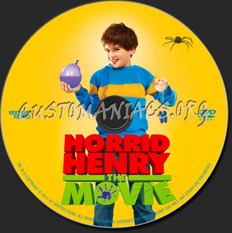 Horrid Henry dvd label