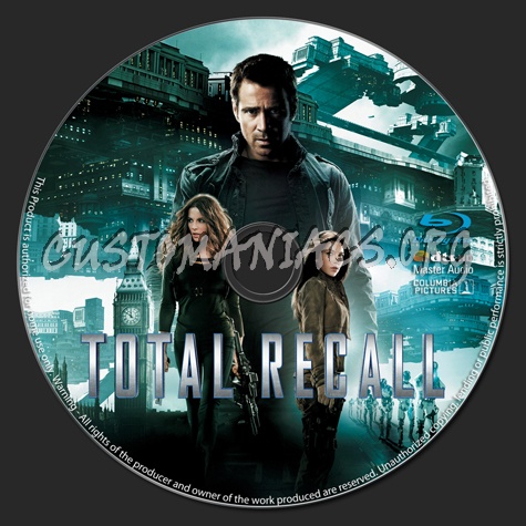 Total Recall blu-ray label