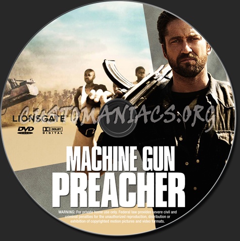 Machine Gun Preacher dvd label