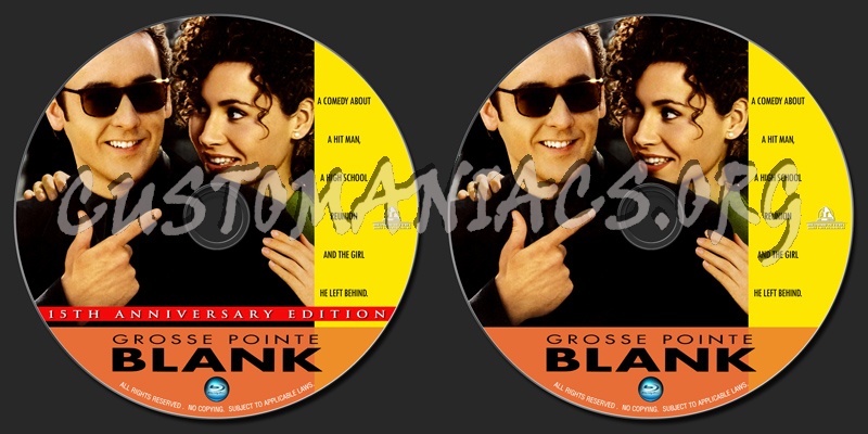 Grosse Pointe Blank (1997) blu-ray label