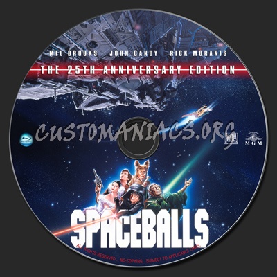 Spaceballs (1987) blu-ray label