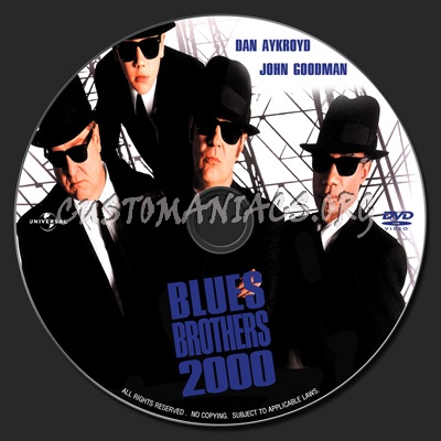 Blues Brothers 2000 (1998) dvd label