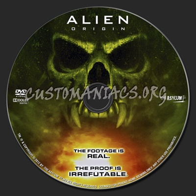 Alien Origin dvd label - DVD Covers & Labels by Customaniacs, id ...