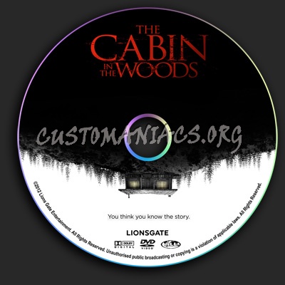 The Cabin In The Woods dvd label