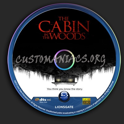 The Cabin In The Woods blu-ray label