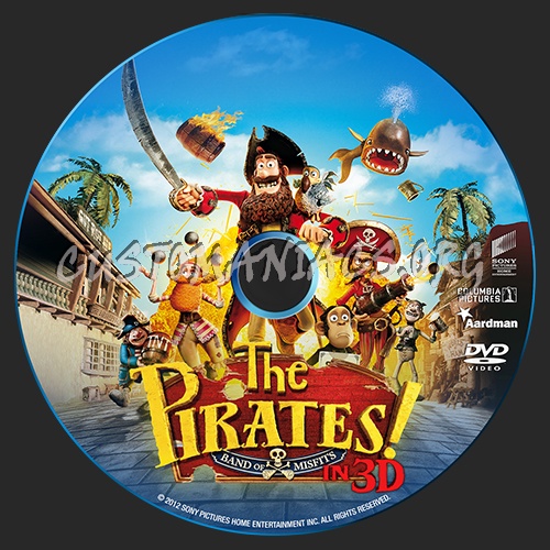 The Pirates! Band of Misfits ( in 3D ) dvd label