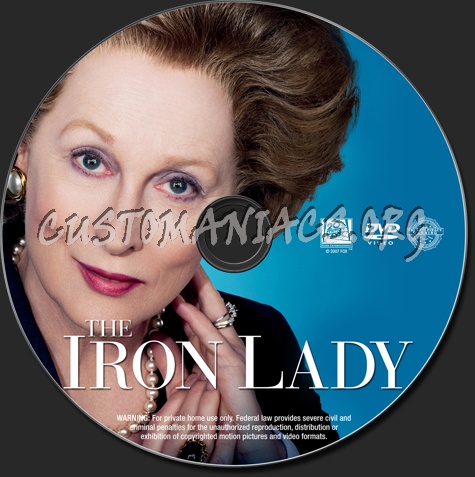 The Iron Lady dvd label