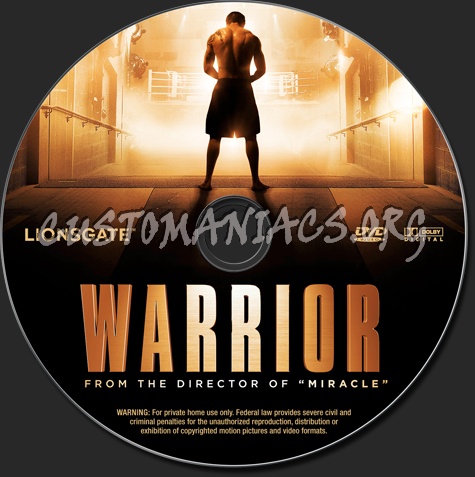 Warrior dvd label