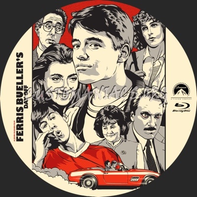 Ferris Bueller's Day Off blu-ray label