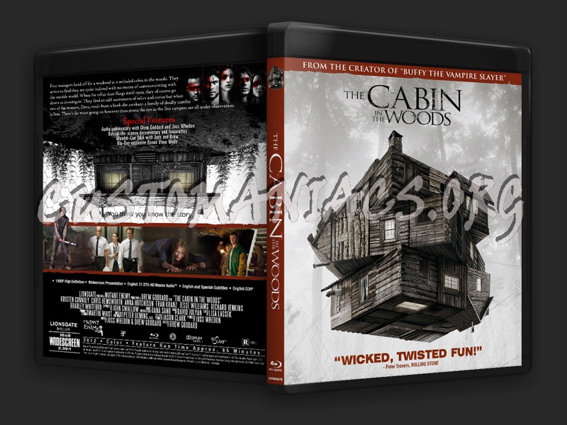 The Cabin In The Woods Blu Ray Cover Dvd Covers Labels By