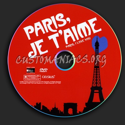 Paris, Je t' Aime dvd label