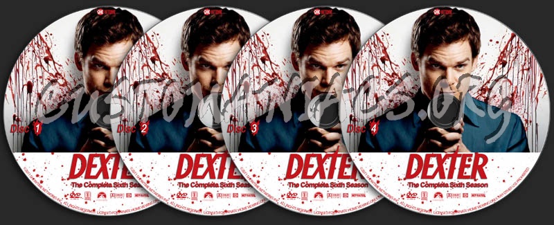 Dexter - Season 6 dvd label