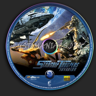 Starship Troopers Invasion blu-ray label - DVD Covers & Labels by ...