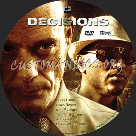 Decisions dvd label