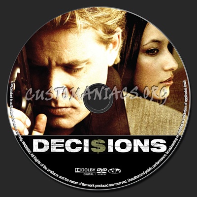 Decisions dvd label