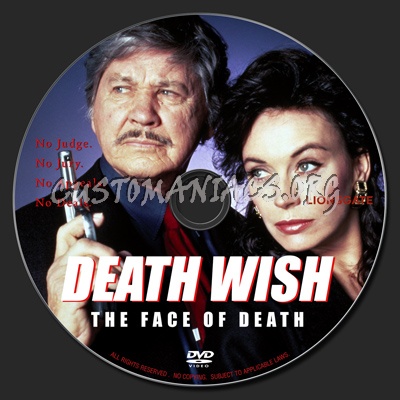 Death Wish : The Face Of Death dvd label