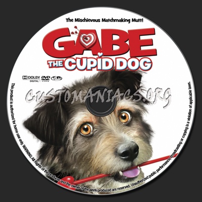 Gabe The Cupid Dog dvd label