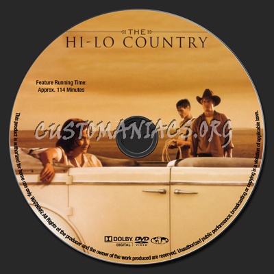 The Hi-Lo Country dvd label