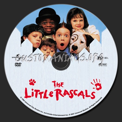 The Little Rascals dvd label