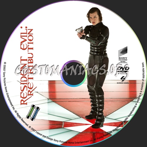 Resident Evil: Retribution dvd label