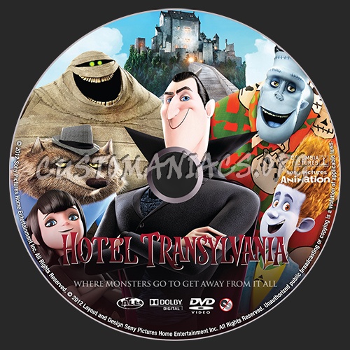 Hotel Transylvania dvd label