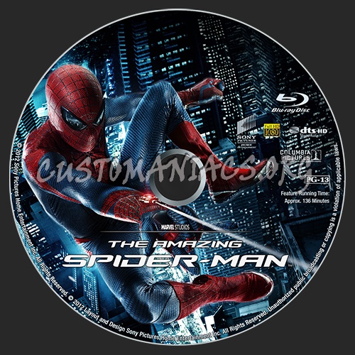 The Amazing Spider-Man blu-ray label