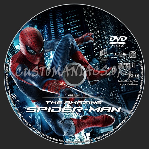 The Amazing Spider-Man dvd label