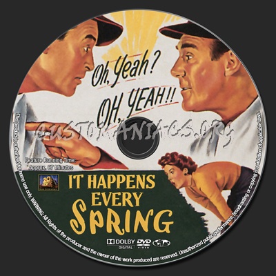 It Happens Every Spring dvd label