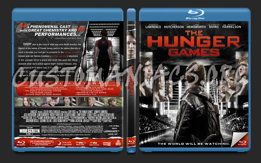 The Hunger Games blu-ray cover