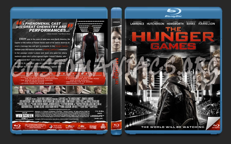 The Hunger Games blu-ray cover