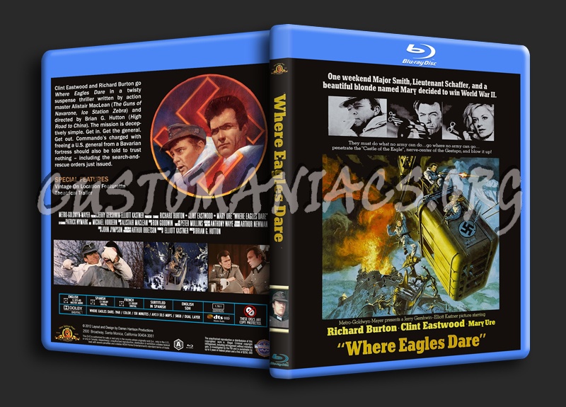 Where Eagles Dare blu-ray cover