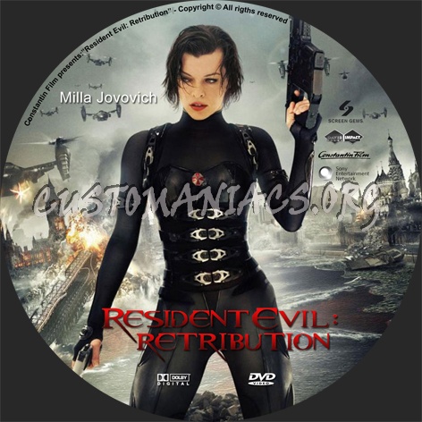 Resident Evil: Retribution dvd label