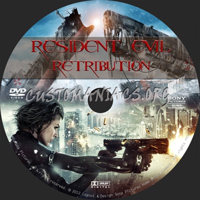 Resident Evil Retribution dvd label