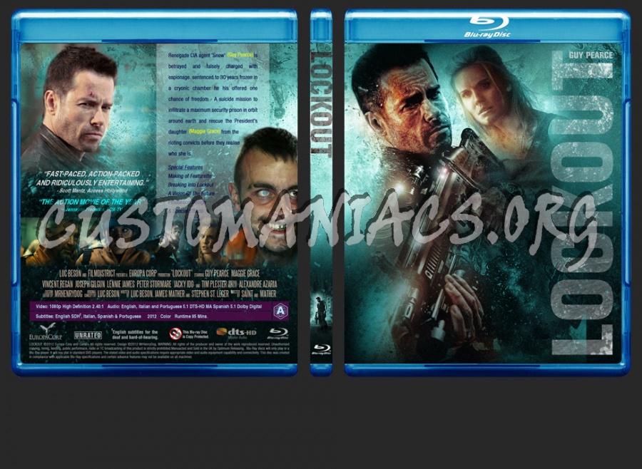 Lockout blu-ray cover