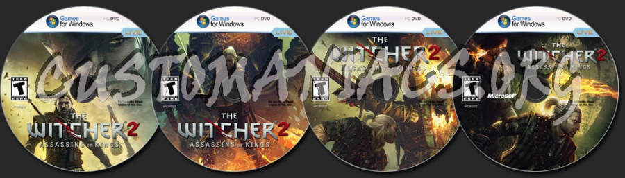 The Witcher 2 dvd label