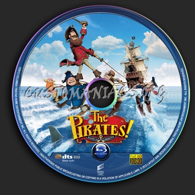 The Pirates! Band of Misfits blu-ray label