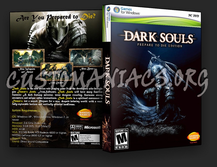 Dark Souls Prepare To Die Edition dvd cover