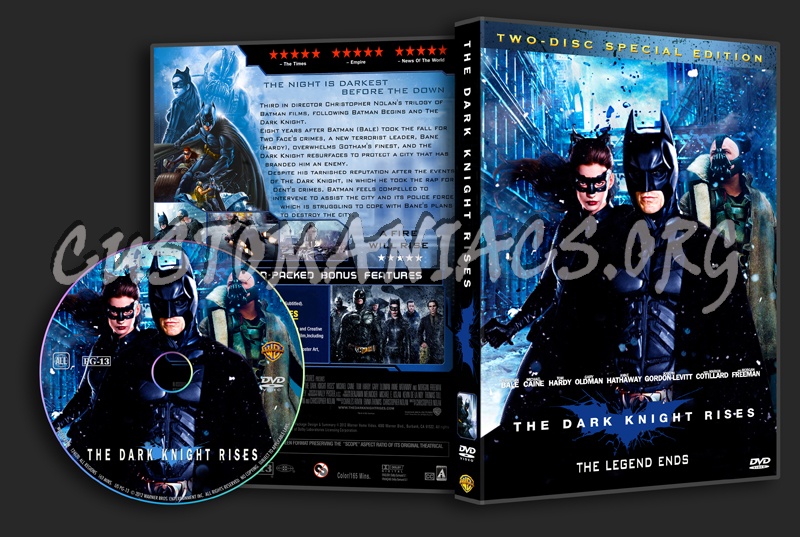 The Dark Knight Rises dvd cover