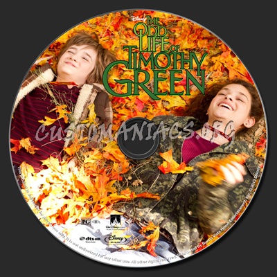 The Odd Life of Timothy Green blu-ray label