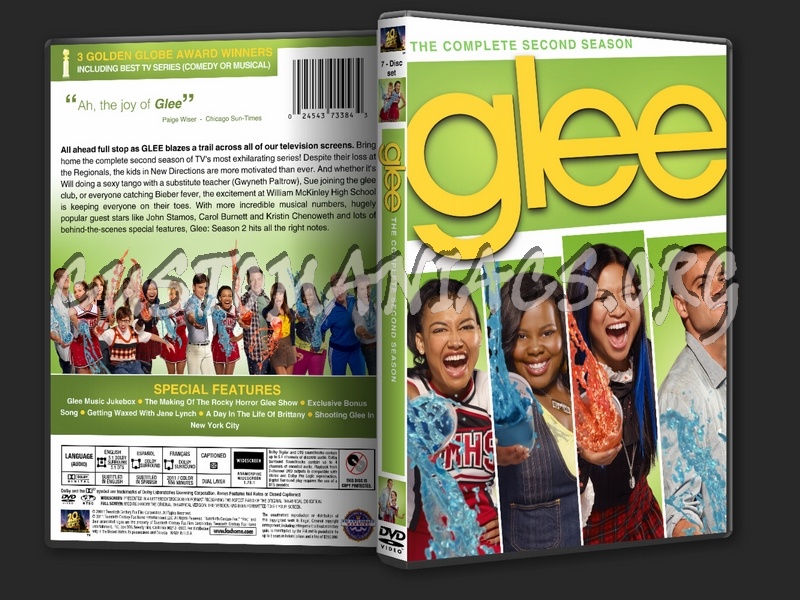 Glee season 2 dvd cover