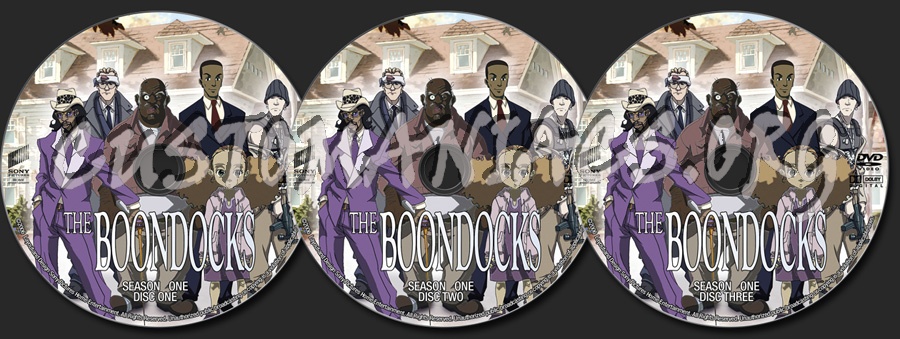 The Boondocks Season One dvd label