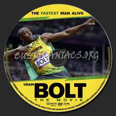 Usain Bolt The Movie dvd label