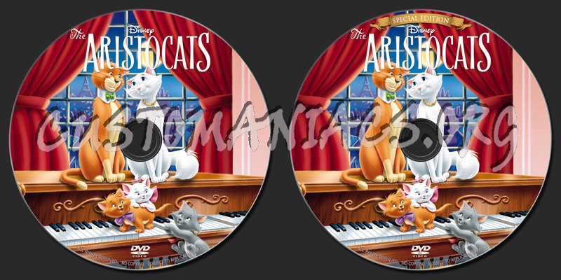 The Aristocats (1970) dvd label