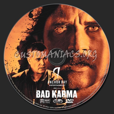 Bad Karma dvd label