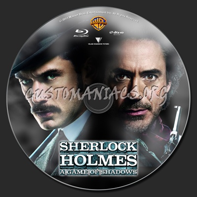 Sherlock Holmes: A Game of Shadows blu-ray label