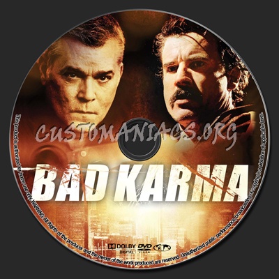 Bad Karma dvd label